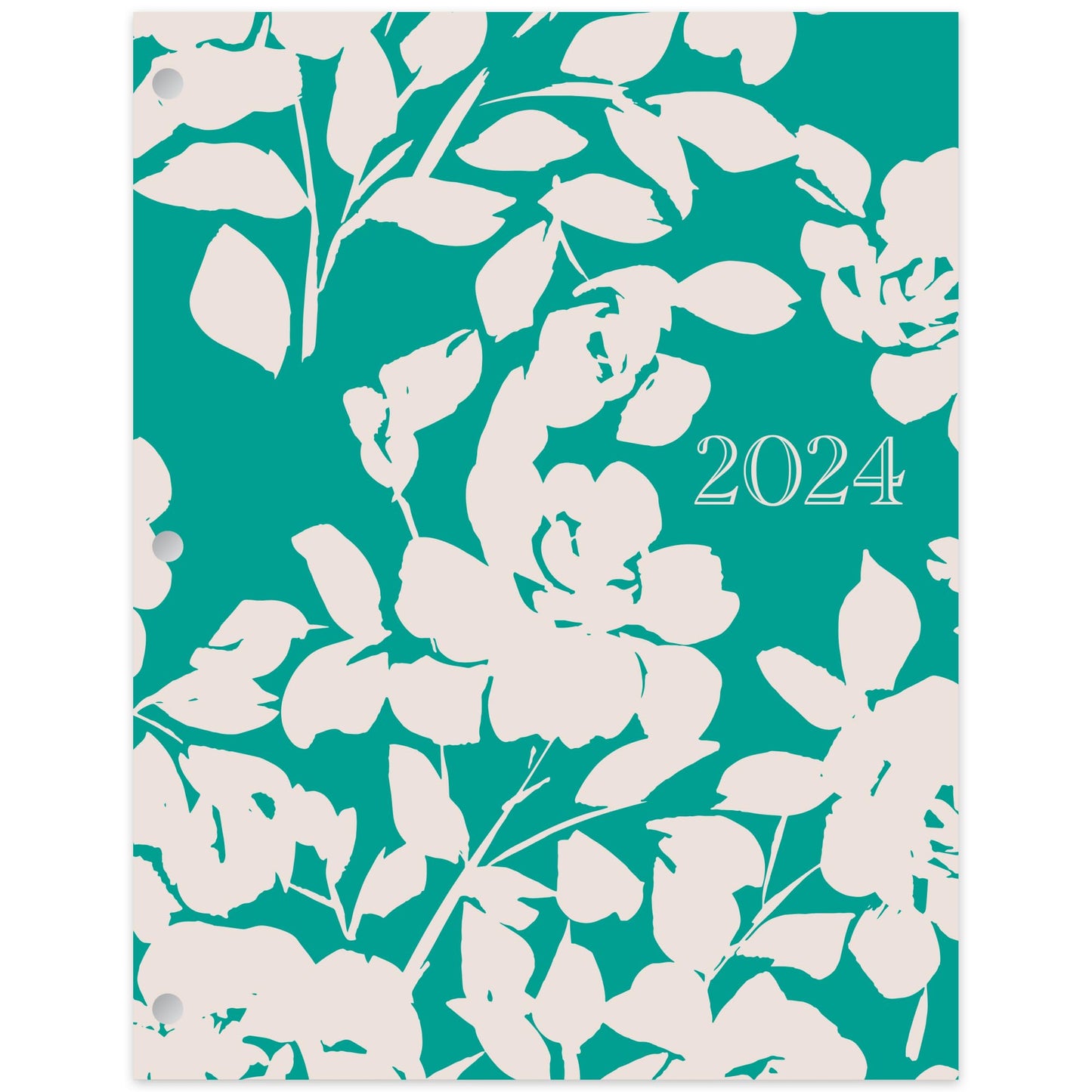 2024 Office Depot� Brand Monthly Planner, 8-1/4" x 10-1/4", Floral, January To December 2024