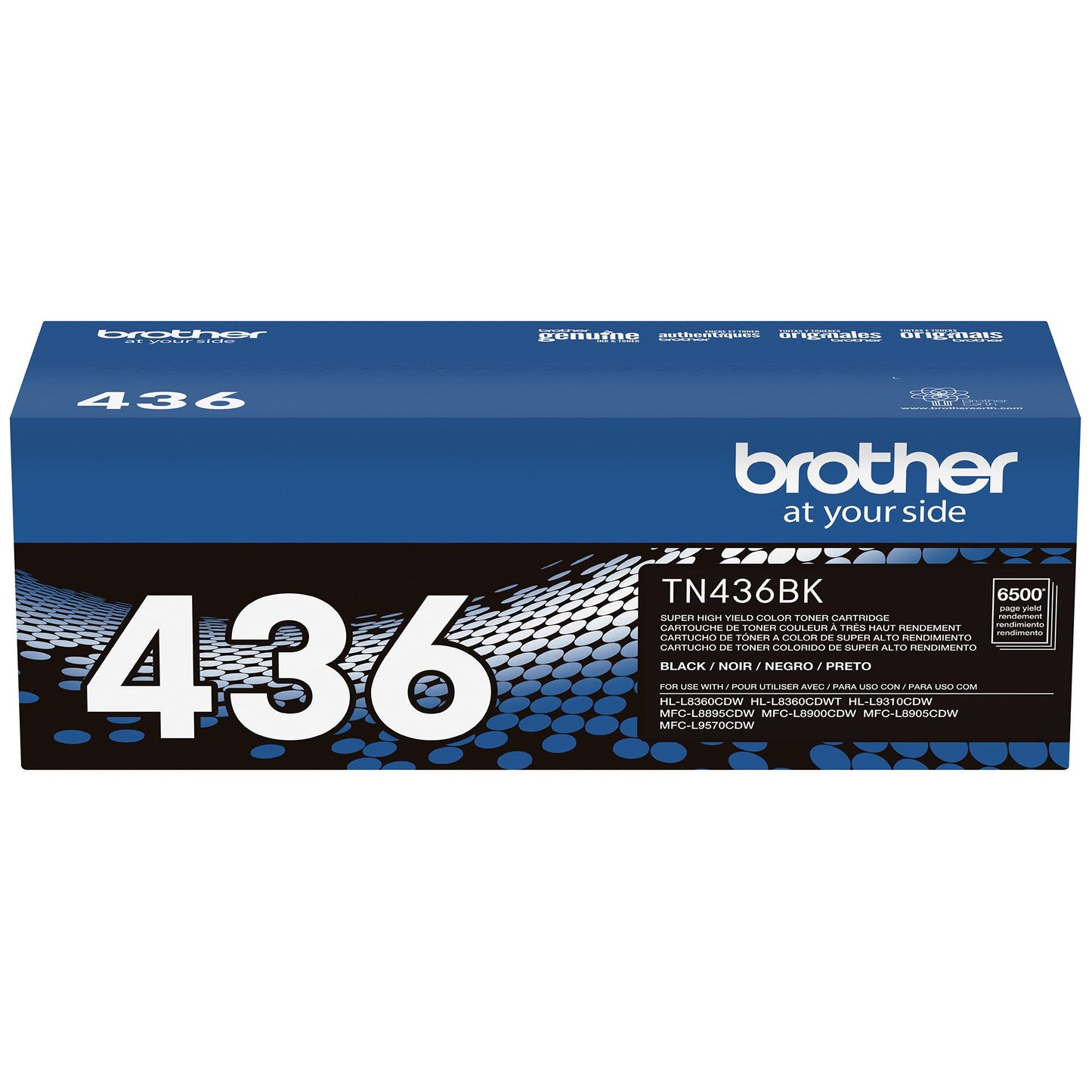 Brother TN436BK Super High Yield Toner-Retail Packaging, Black