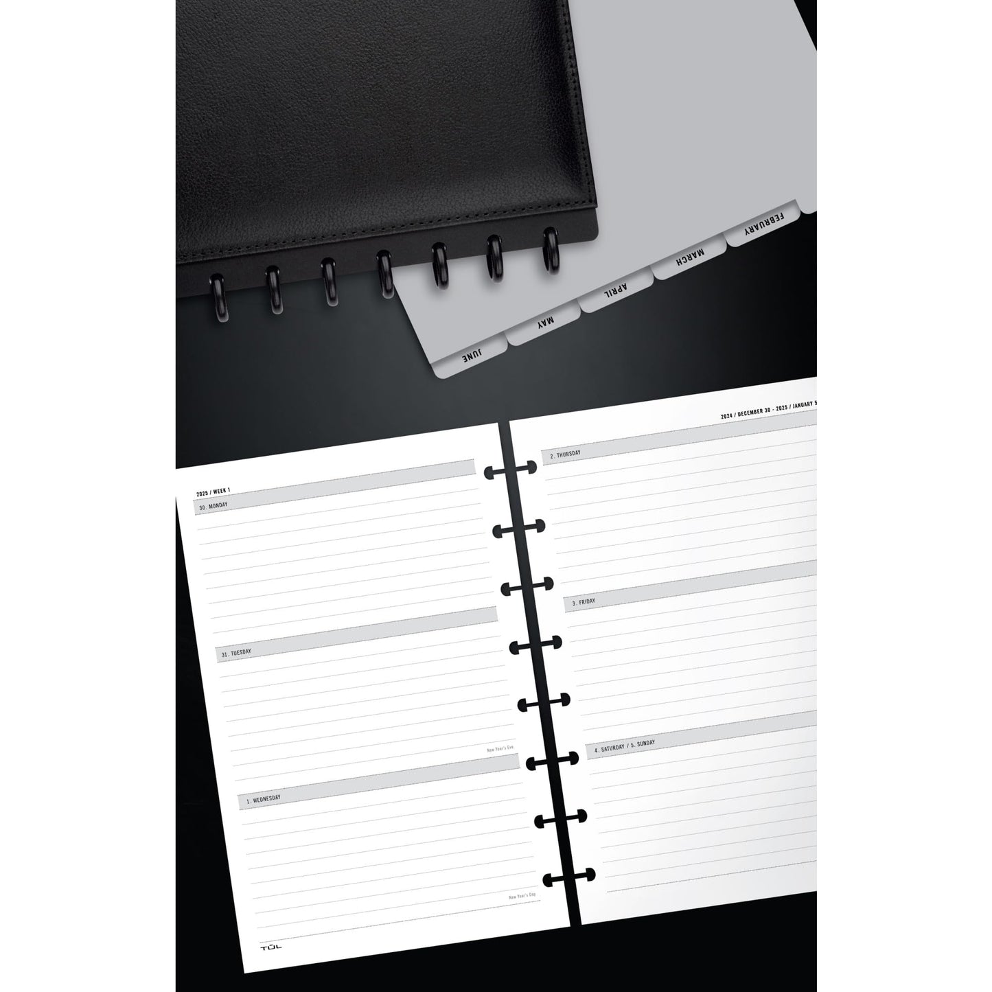 2025 TUL® Discbound Weekly/Monthly Planner Refill Pages, Junior Size, January To December