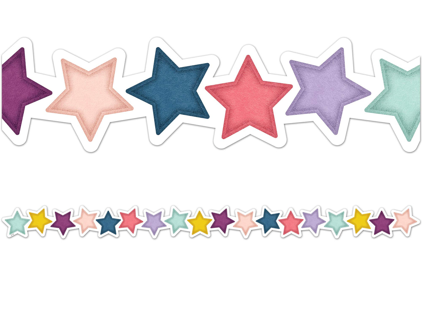 Teacher Created Resources Oh Happy Day Stars Die-Cut Border Trim (TCR9089)