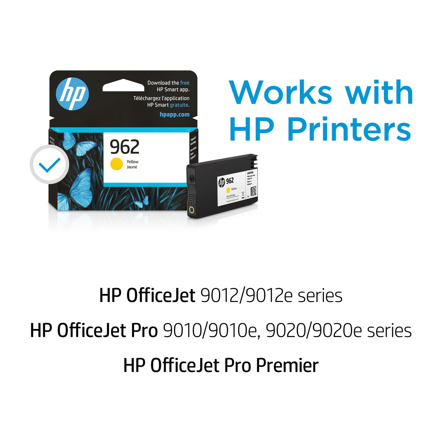 Original HP 962 Yellow Ink Cartridge | 3HZ98AN - exp 03/2021