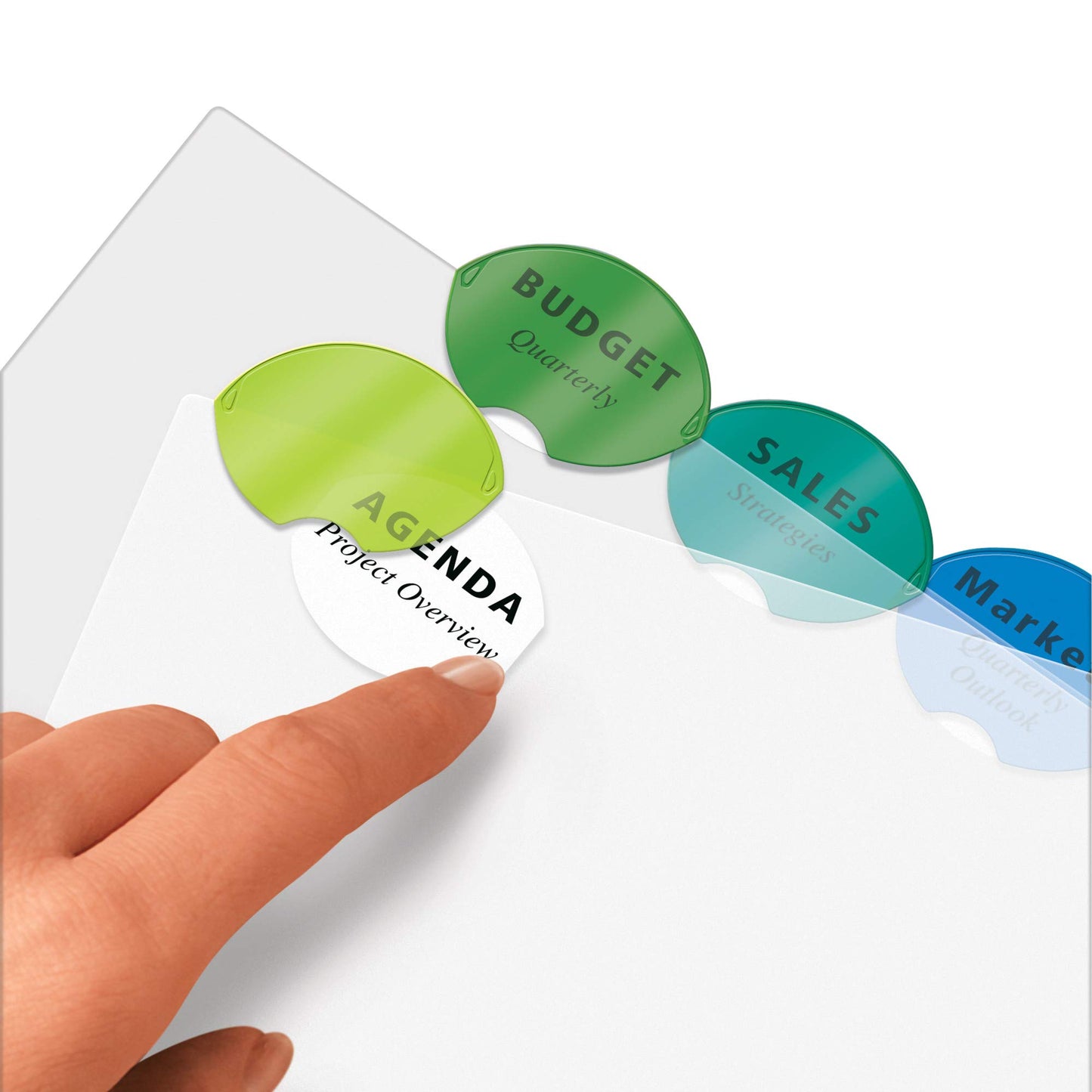 Avery Insertable Style Edge Plastic Dividers for 3 Ring Binders, 8-Tab Set, Multicolor, 1 Set (11201) (Pack of 3)