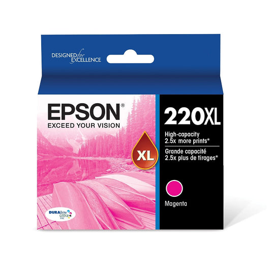 EPSON 220 DURABrite Ultra Ink High Capacity Magenta Cartridge (T220XL320-S) Works with WorkForce WF-2630, WF-2650, WF-2660, WF-2750, WF-2760, Expression XP-320, XP-420, XP-424
