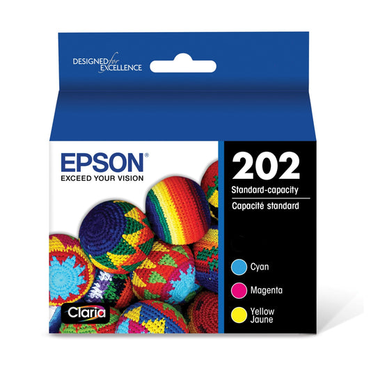 EPSON 202 Claria Ink Standard Capacity Color Combo Pack (T202520-S) Works with WorkForce WF-2860, Expression XP-5100