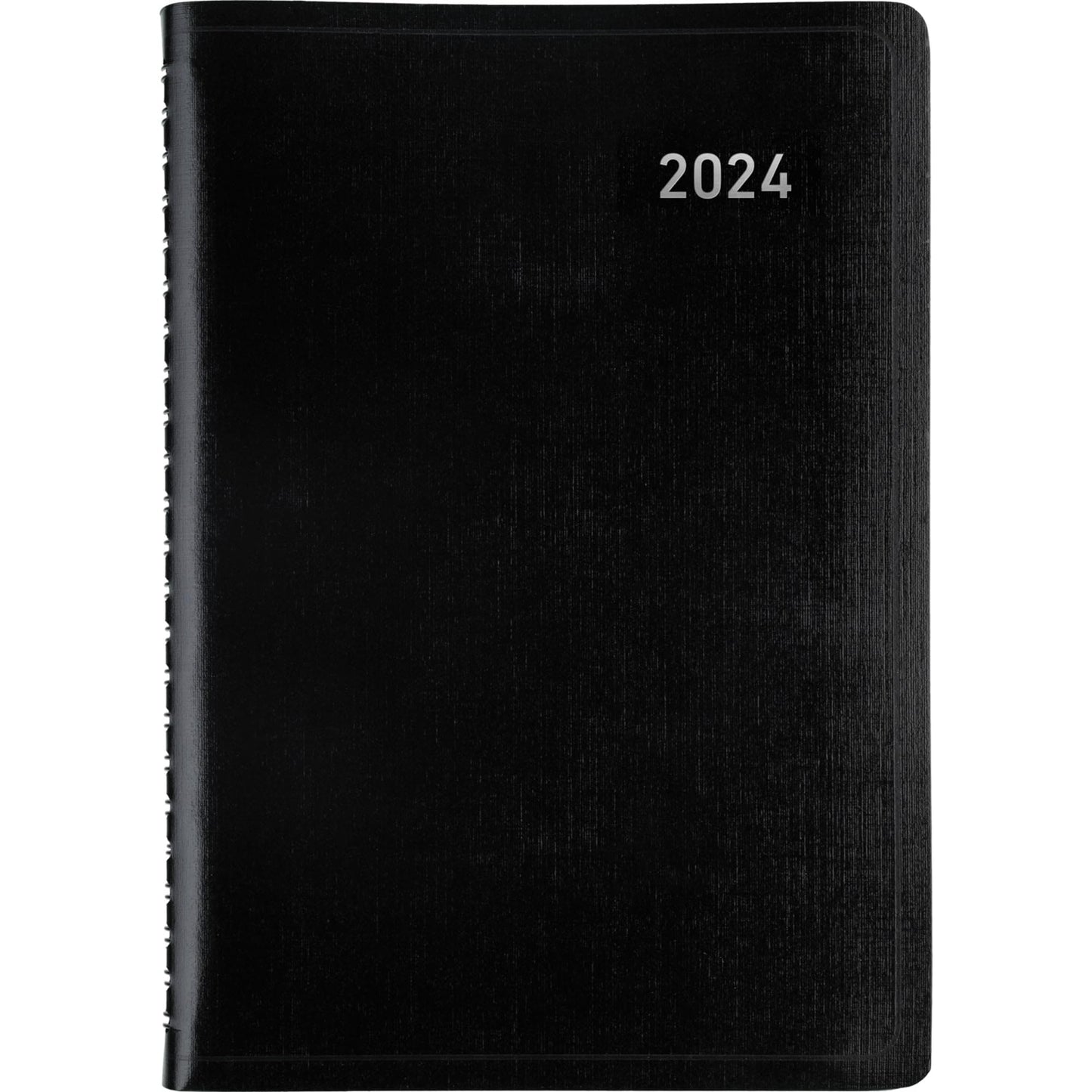 2024 Office Depot� Brand Daily Planner, 5" x 8", Black, January to December 2024, OD000100