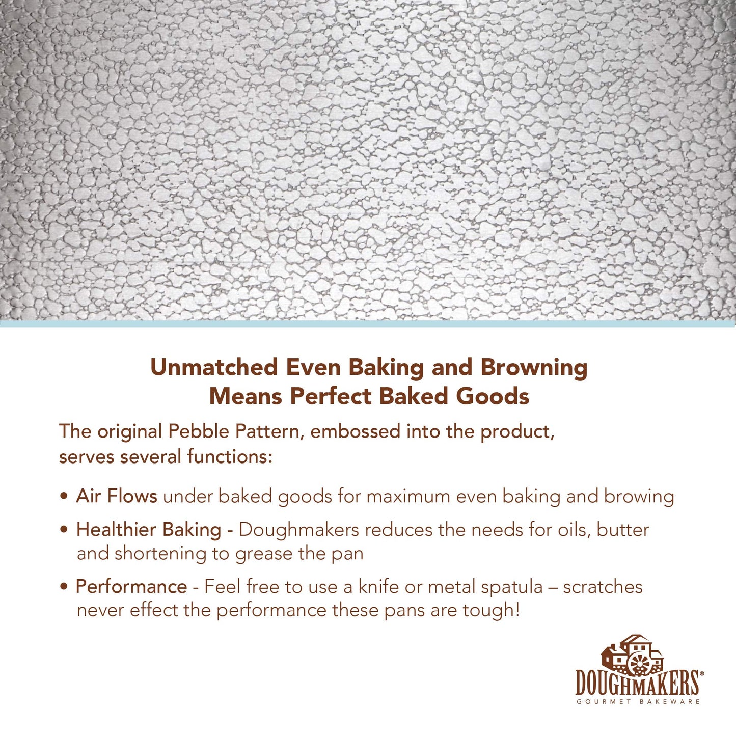 Doughmakers Biscuit Sheet Commercial Grade Aluminum Bake Pan 10" x 14"