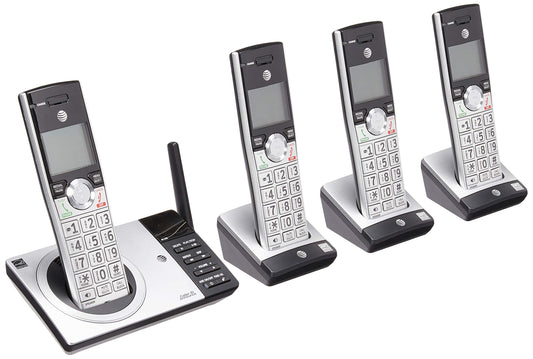ATT DECT 6.0 Cordless Phone With Digital Answering System, CL82415, 4 Handsets