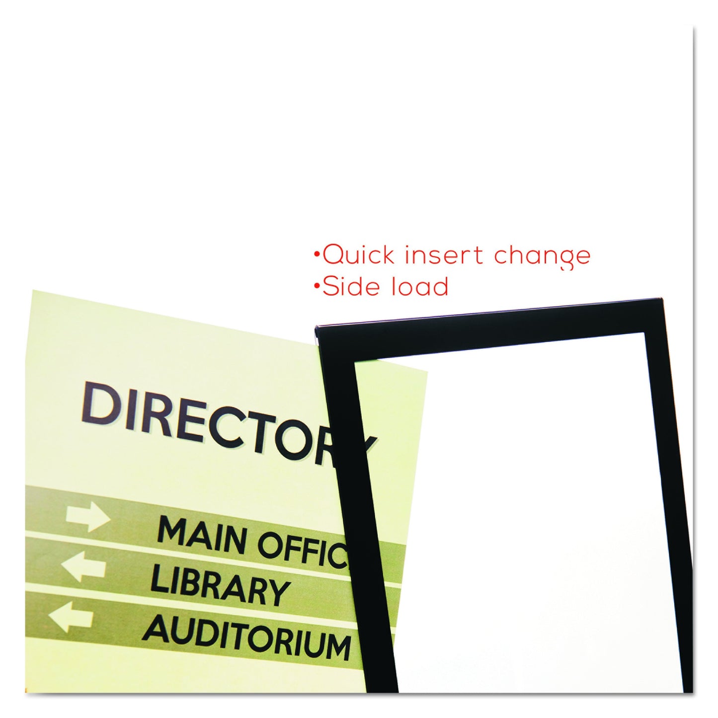 Deflect-o Superior Image Slanted Standup Sign Hldr