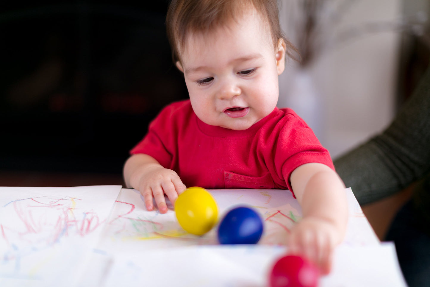 Crayola My First Palm Grasp Crayons, 3 Count, Washable Toddler Crayons, Age 12 Months & Up