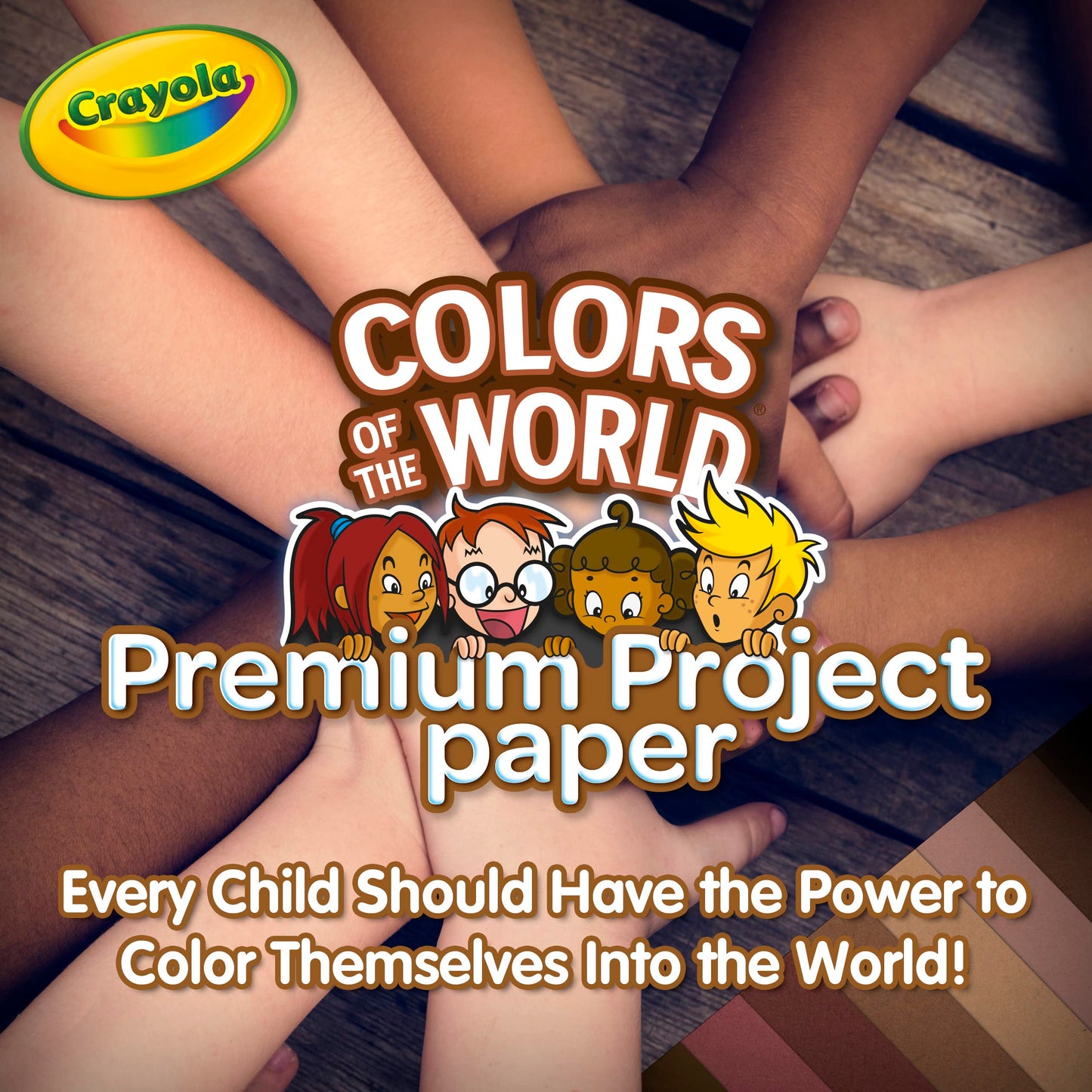 Crayola Construction Paper in Colors of The World, 8.5” x 11”, 24 Colors, Craft Supplies, 48 Sheets