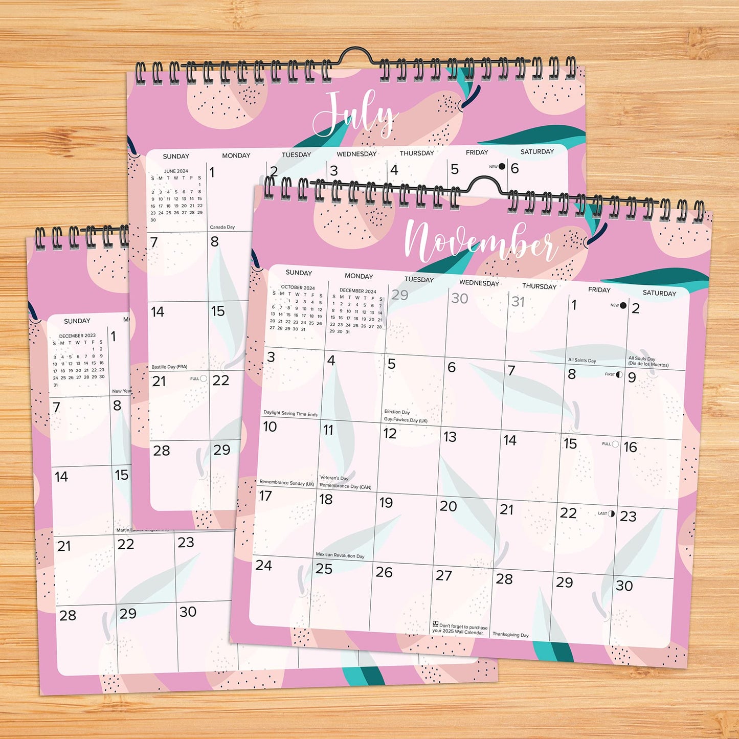 Willow Creek Press Pinky Pear 2024 12" x 12" Spiral Wall Calendar