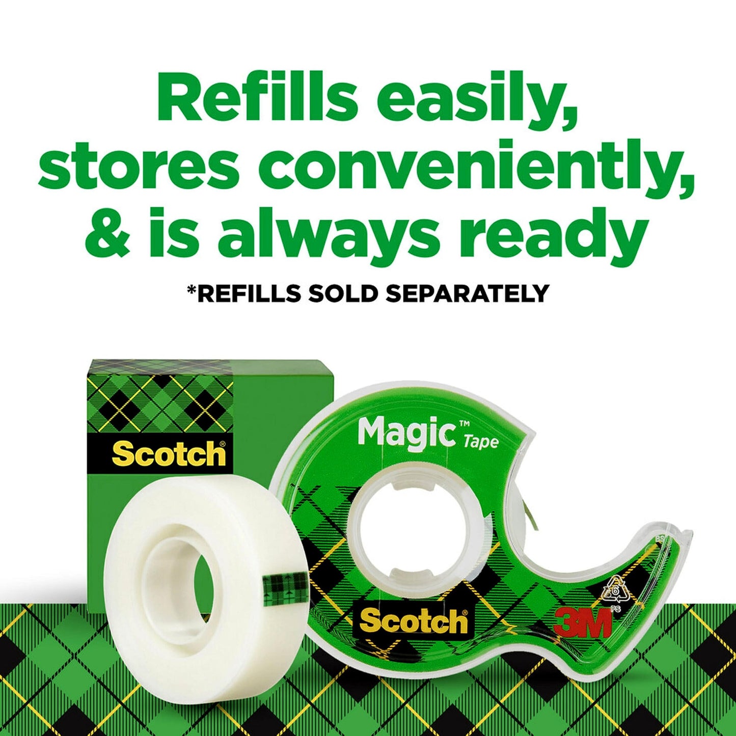 Scotch Magic Tape, 4 Rolls, Numerous Applications, Invisible, Engineered for Repairing, 3/4 x 300 Inches, Boxed