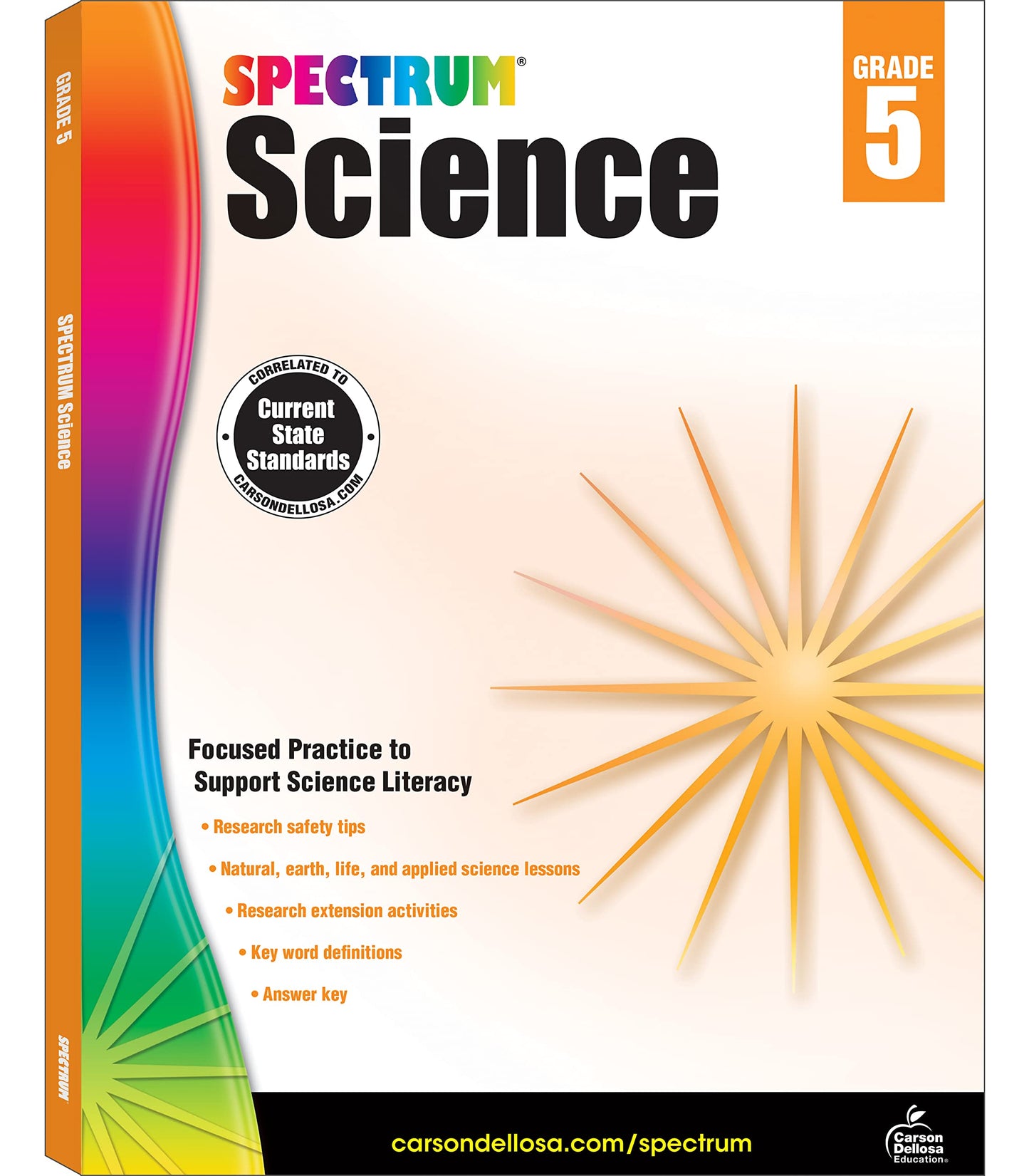 Spectrum 5th Grade Science Workbooks, Ages 10 to 11, 5th Grade Science, Research Safety Tips and Physical, Earth, Space, and Life Science with Research Activities - 144 Pages (Volume 65) [Paperback] Spectrum