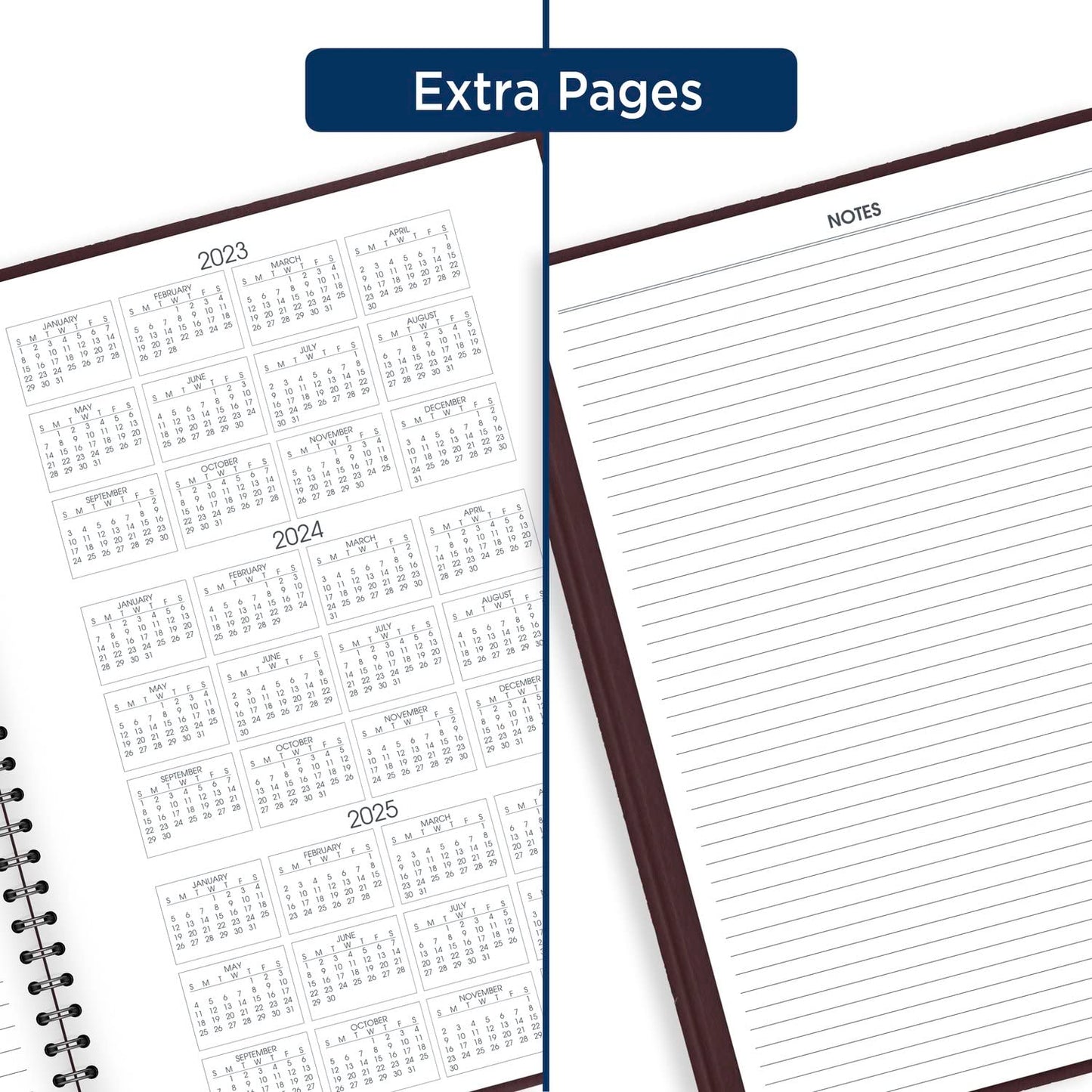 AT-A-GLANCE 2024 Weekly Planner, Quarter-Hourly Appointment Book, 8-1/4" x 11", Large, Winestone (709505024)