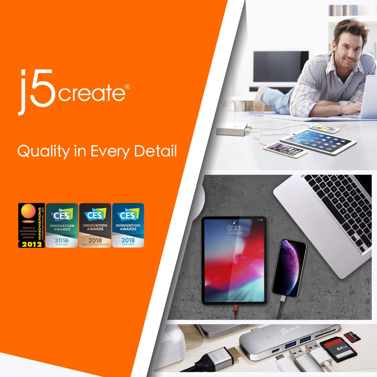 j5create USB 3.1 Type-C to VGA Adapter JCA111