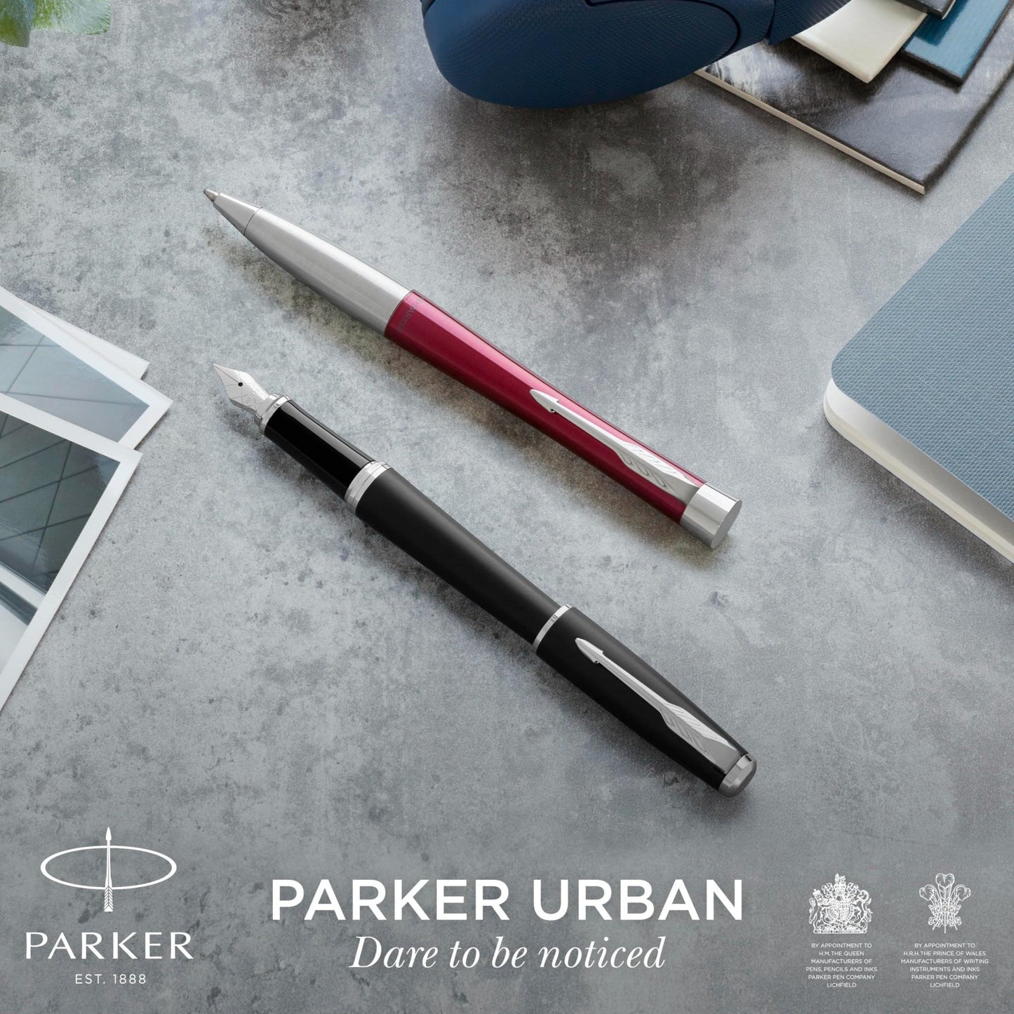 Parker® Urban Twist Ballpoint Pen, 1 mm, Medium Point, Metro Metallic With Chrome Trim, Black Ink