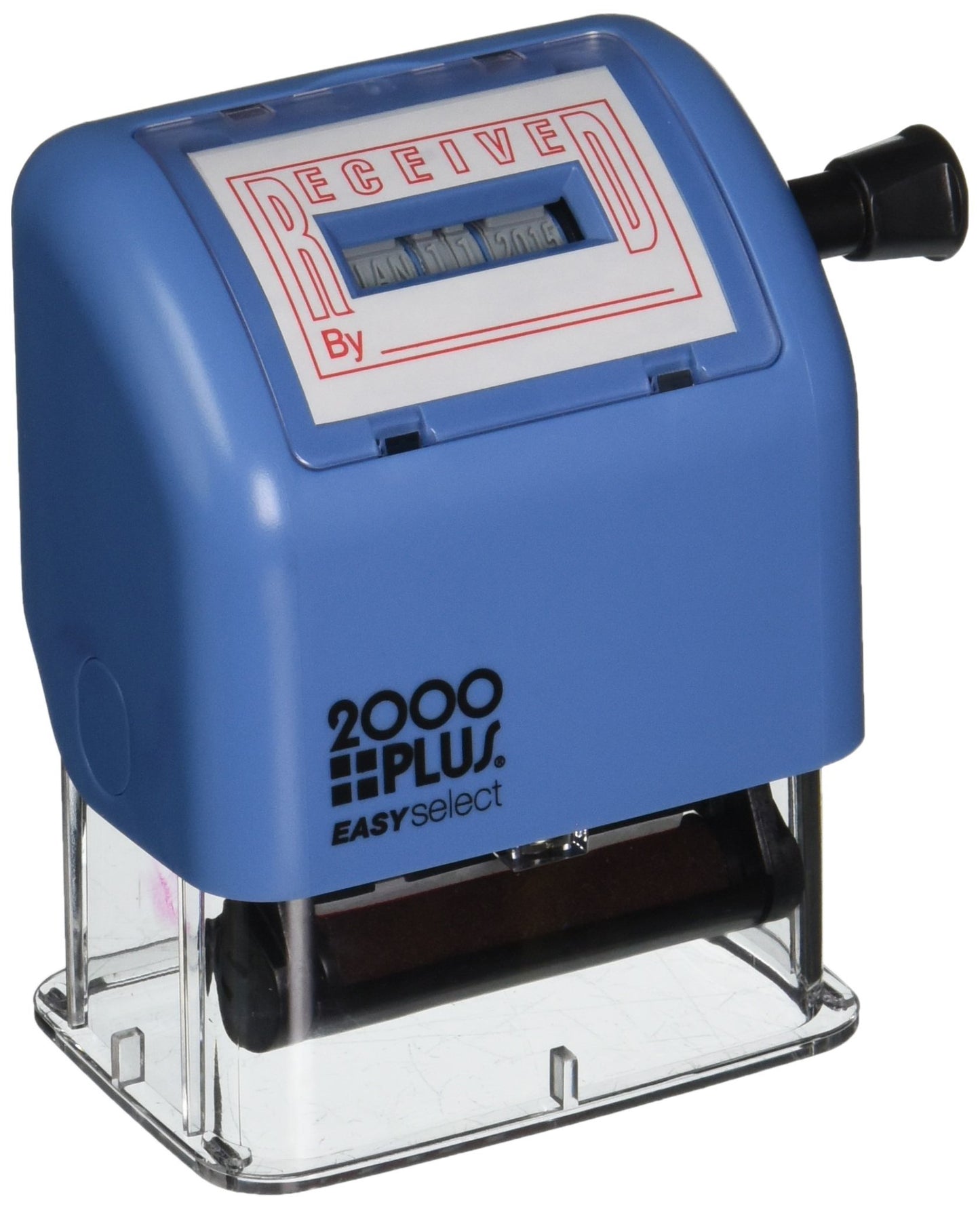 2000 Plus EASYselect Self-Inking �Date� and �Received� Message Stamp, for Business and Office, Red Ink (011092)