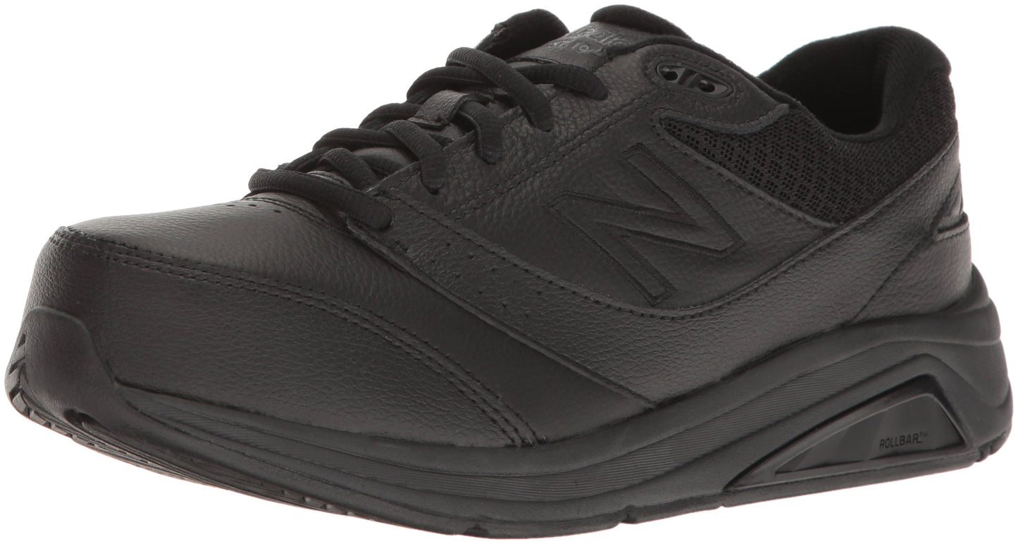 New Balance Women's 928 V3 Lace-up Walking Shoe, Black/Black, 6 Narrow