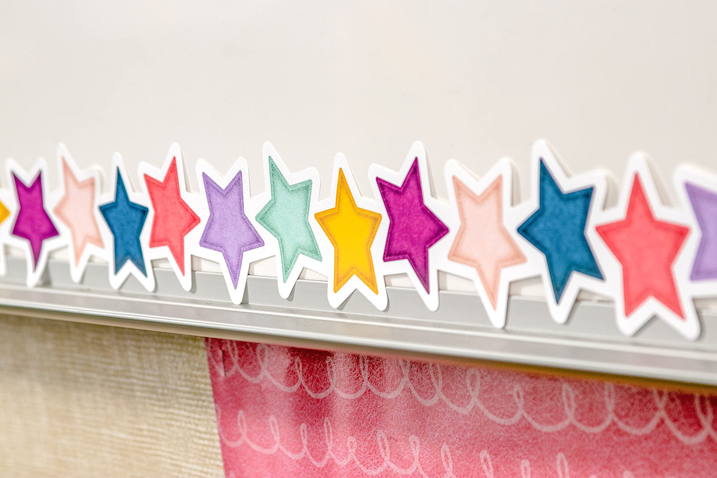 Teacher Created Resources Oh Happy Day Stars Die-Cut Border Trim (TCR9089)