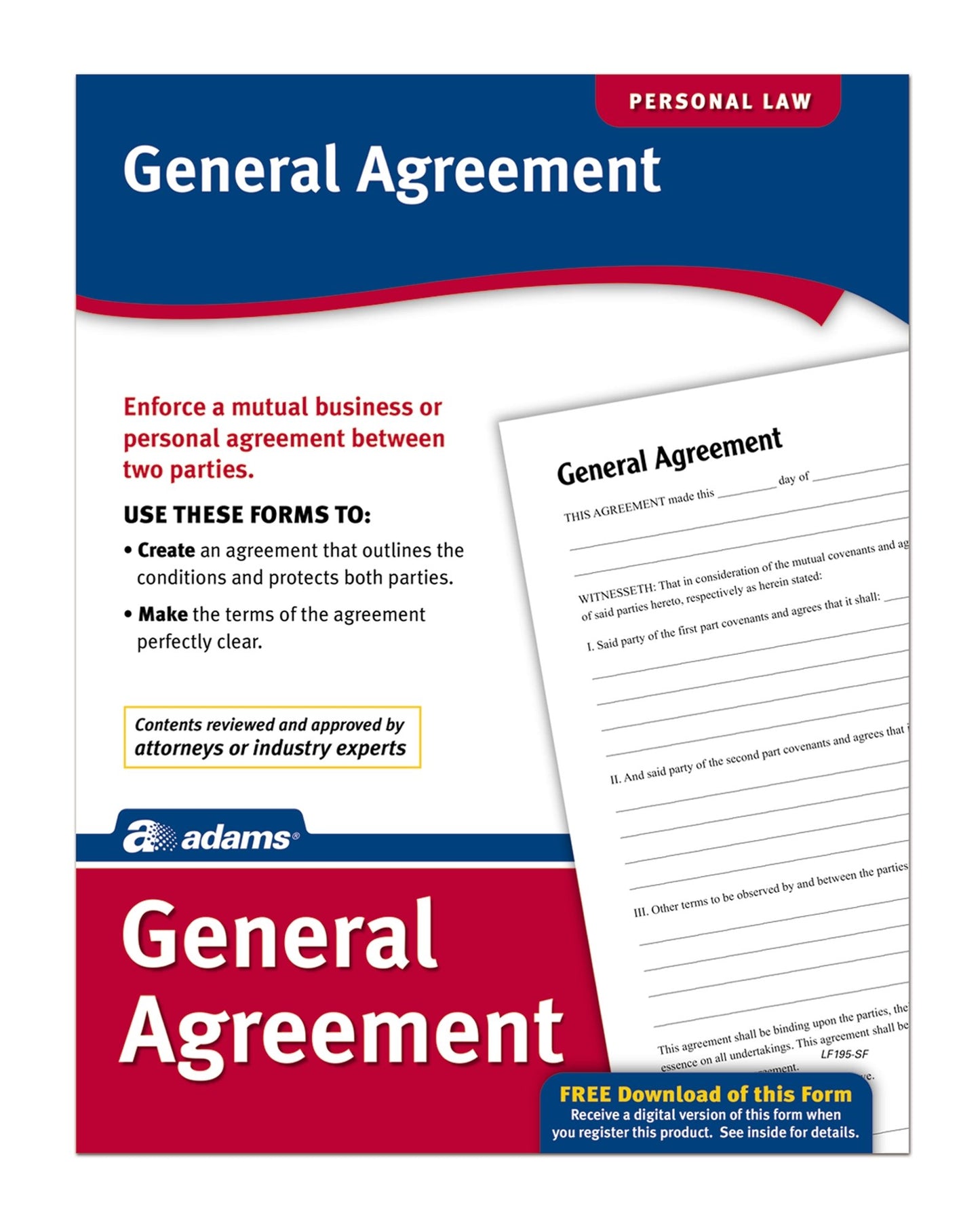 Adams General Agreement, Forms and Instructions (LF195)