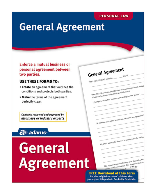 Adams General Agreement, Forms and Instructions (LF195)