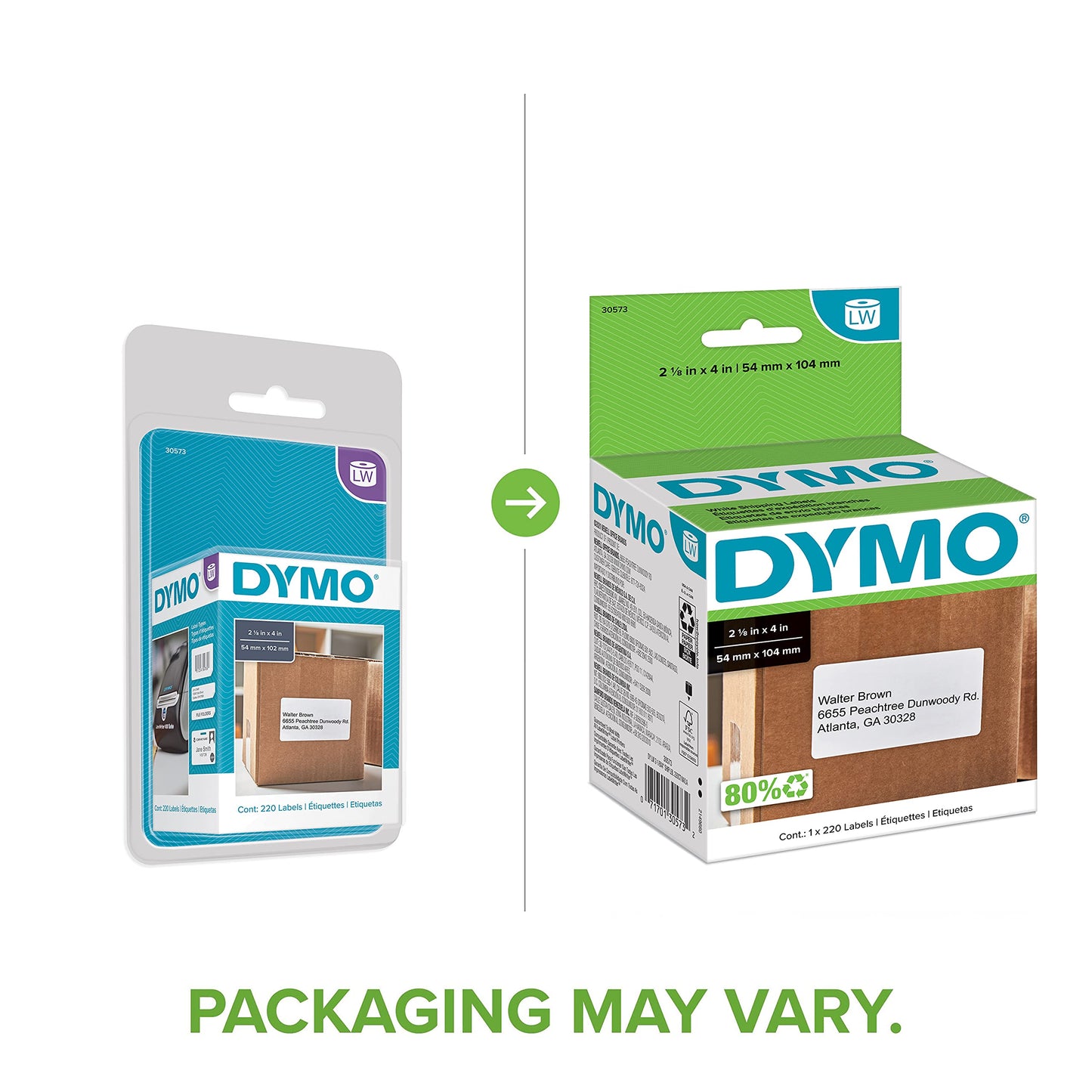 DYMO White Shipping Labels (30573)