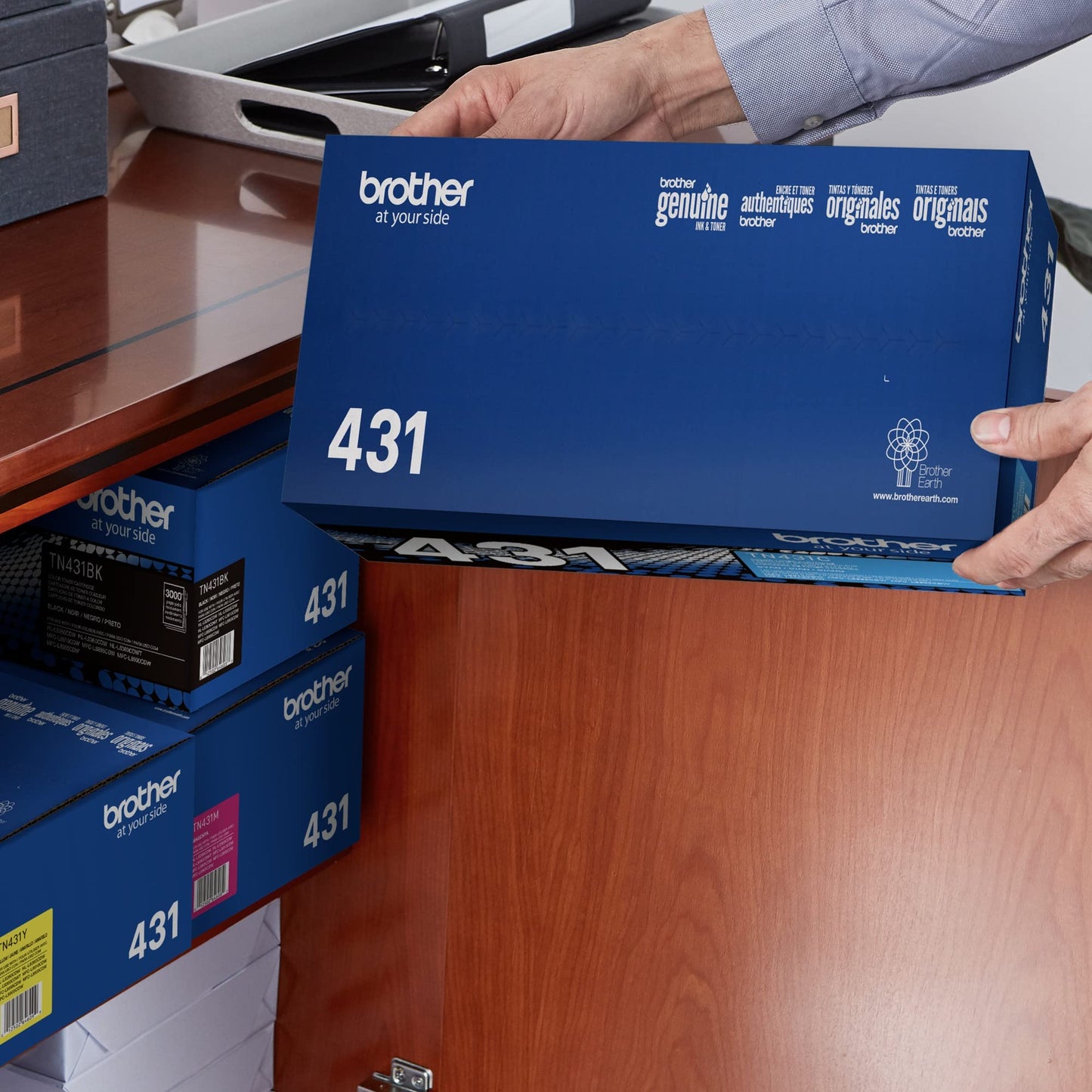Brother Printer TN431C Standard Yield Toner-Retail Packaging, Cyan