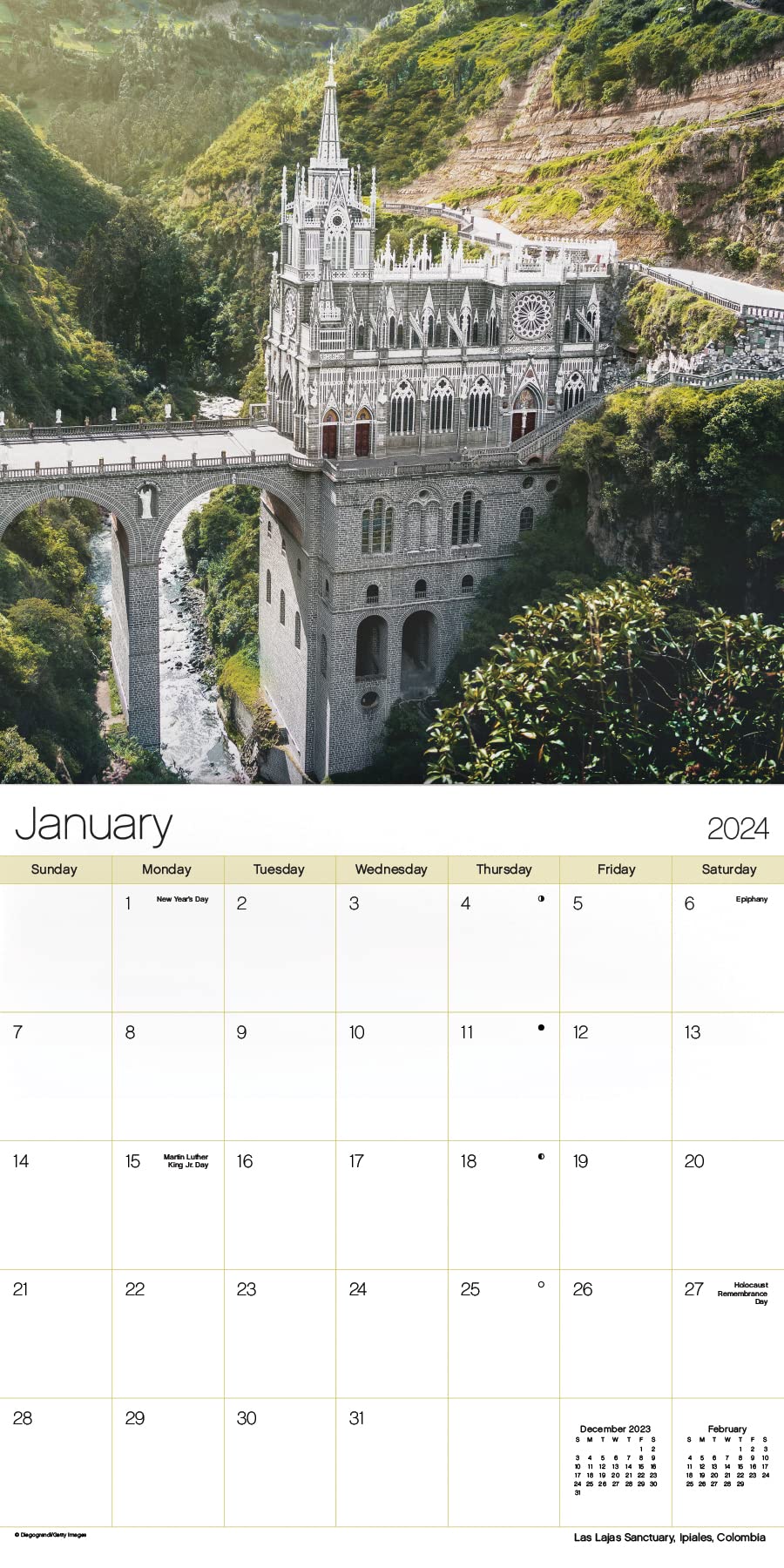 2024 Exotic Destinations Wall Calendar Trends International