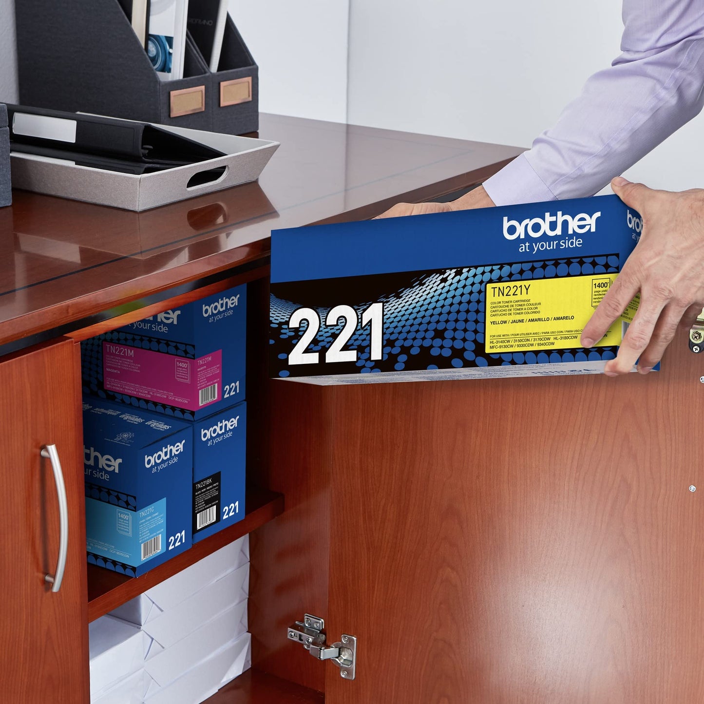 Brother Printer TN221Y Standard Yield Yellow Toner Cartridge