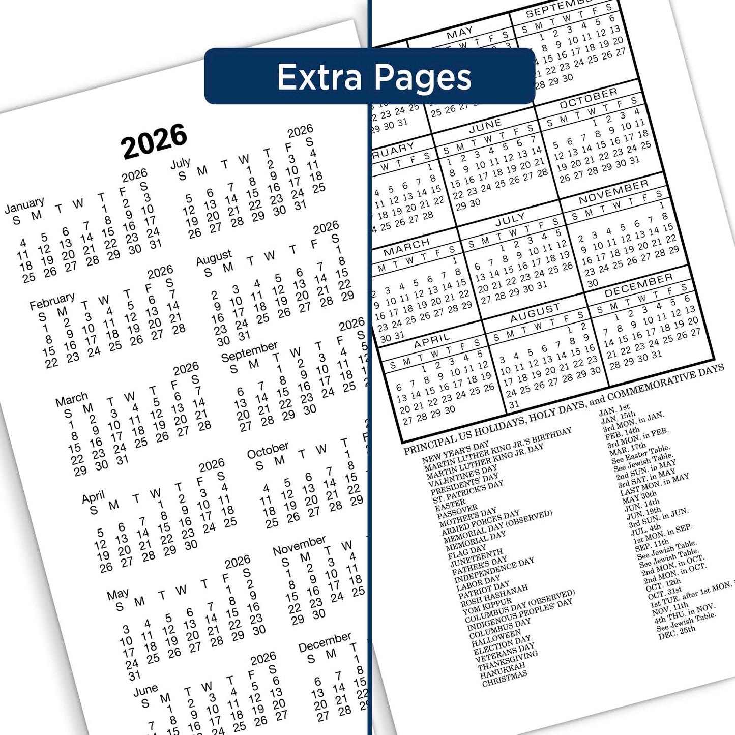 AT-A-GLANCE 2024 Daily Desk Calendar Refill, 3-1/2" x 6", Standard, Loose-Leaf (E0175024)