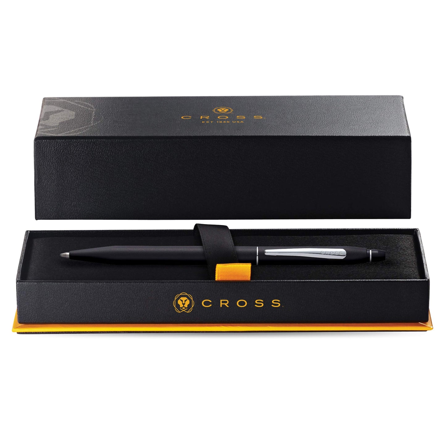 Cross Click Refillable Ballpoint Pen, Medium Ballpen, Includes Premium Gift Box - Classic Black Lacquer