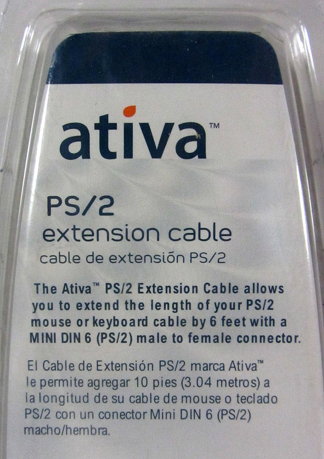 Ativa 6-feet PS/2 Keyboard/Mouse Extension Cable