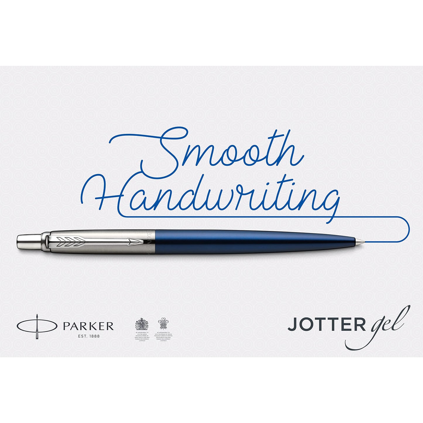 PARKER Gel Pen Jotter (Stainless Steel with Chrome Parts, Middle Writing tip 0.7 mm, Gift Box)