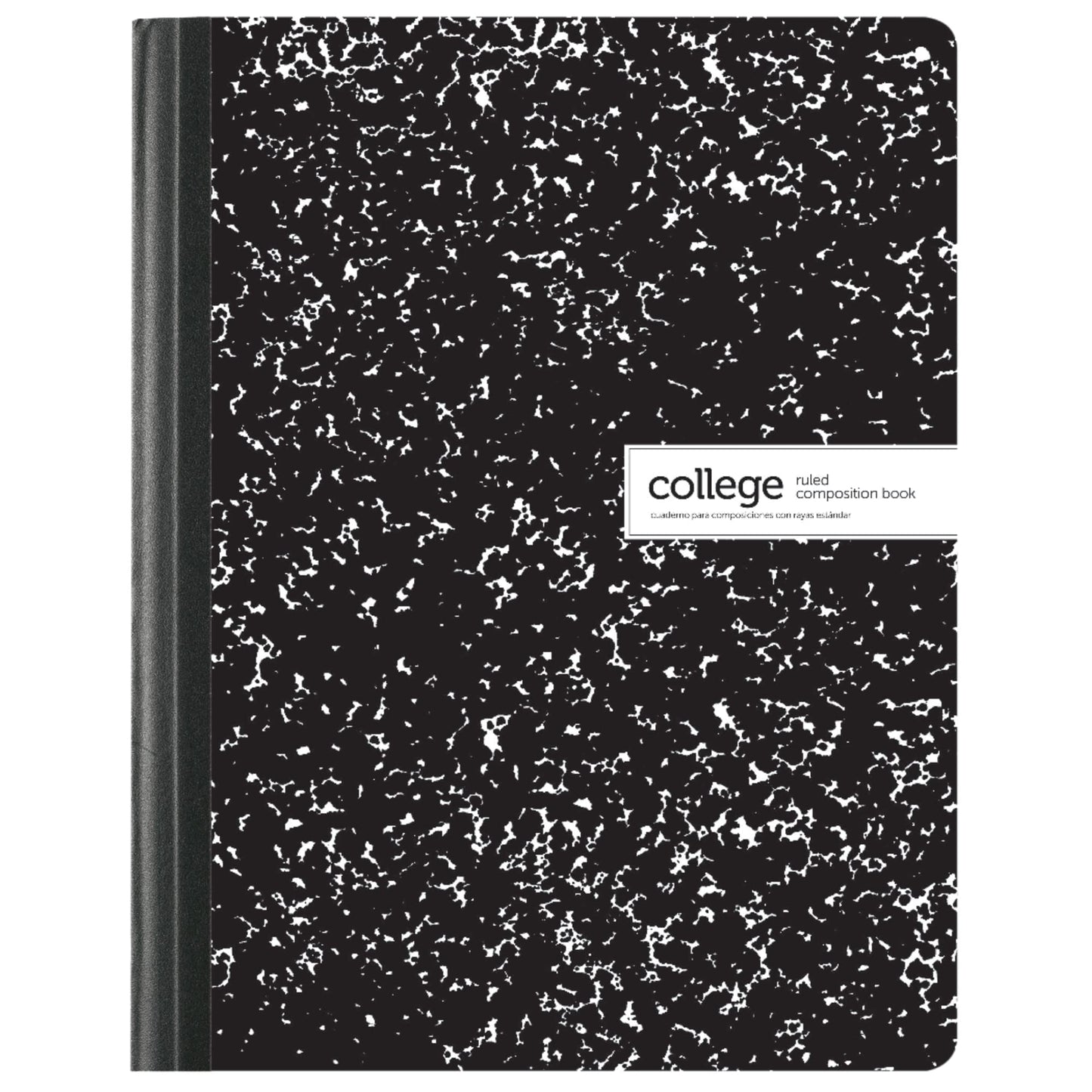 Office Depot Composition Book, Marble, 7 1/2in. x 9 3/4in., College Ruled, 100 Sheets, Black/White, 09065 [Unknown Binding]