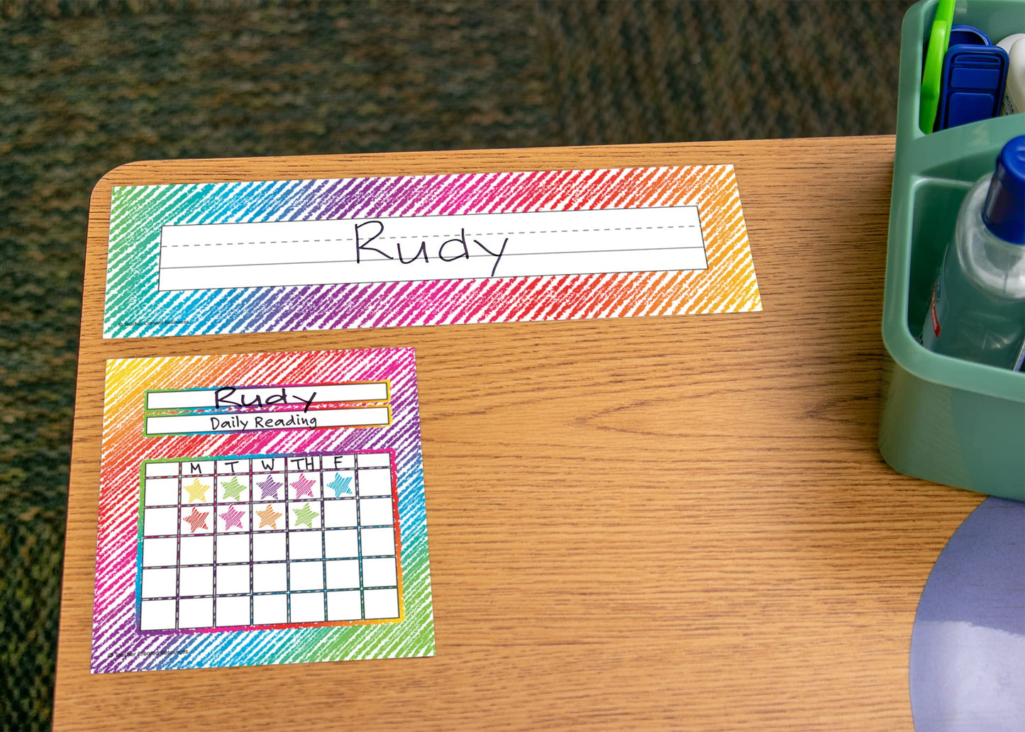 Teacher Created Resources Colorful Scribble Name Plates