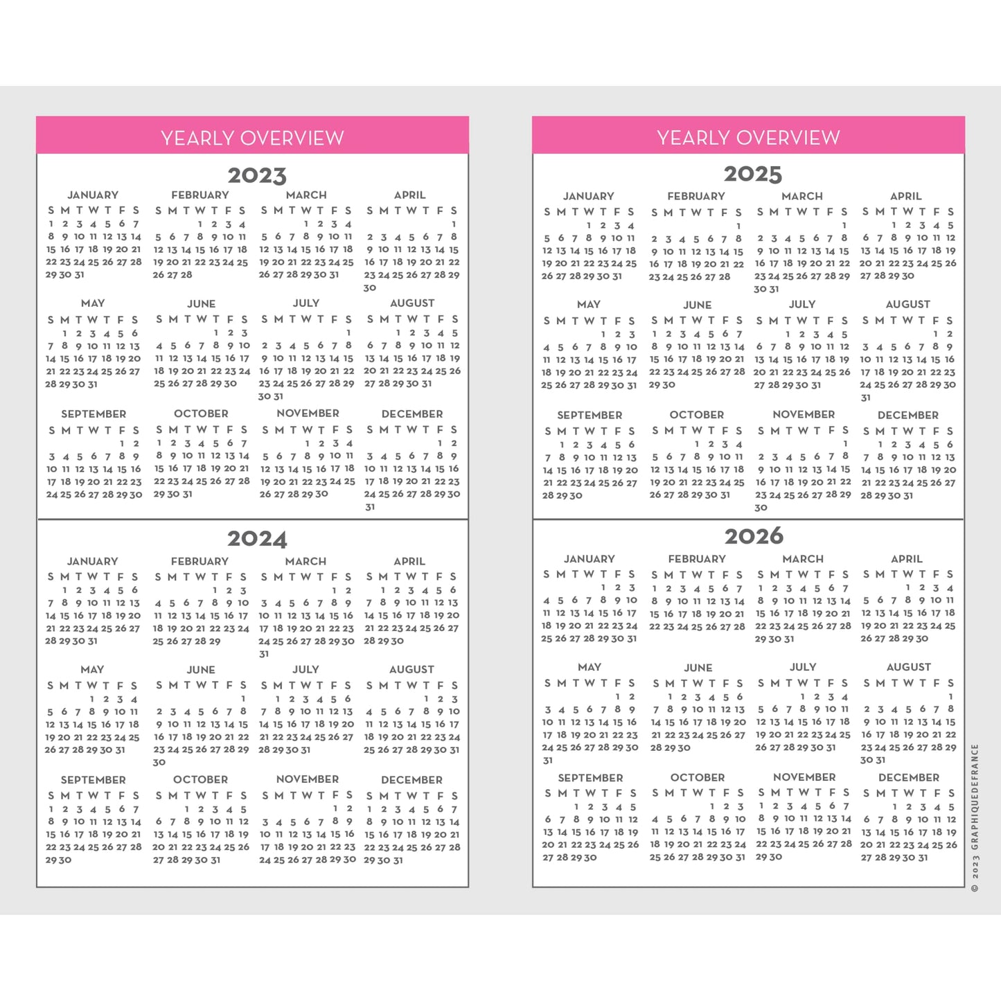 2023-2025 Graphique 29-Month Monthly Pocket Planner, 4" x 6", Best Day Ever, August 2023 to December 2025, 2Y02524D