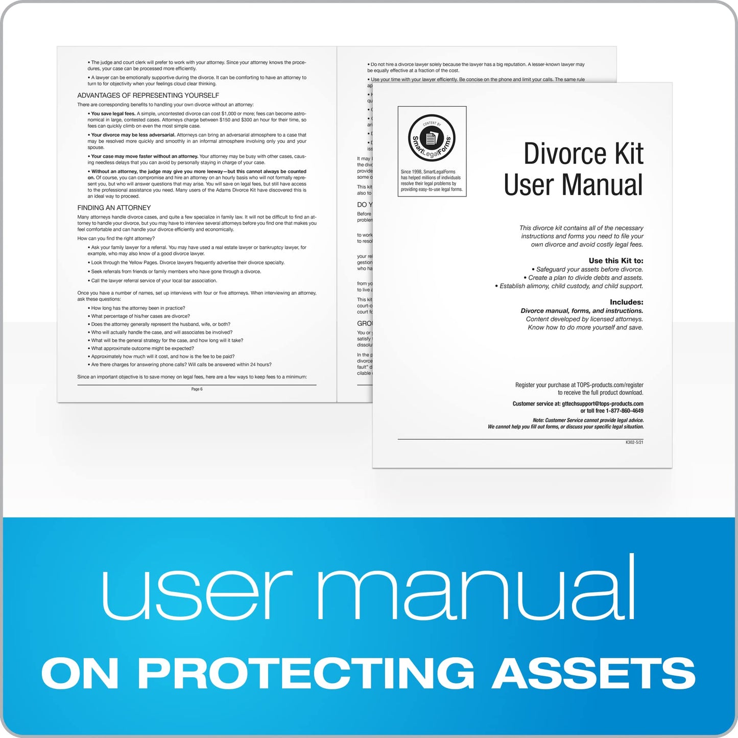 Adams Divorce Kit, Manual and Digital Forms, (K302)