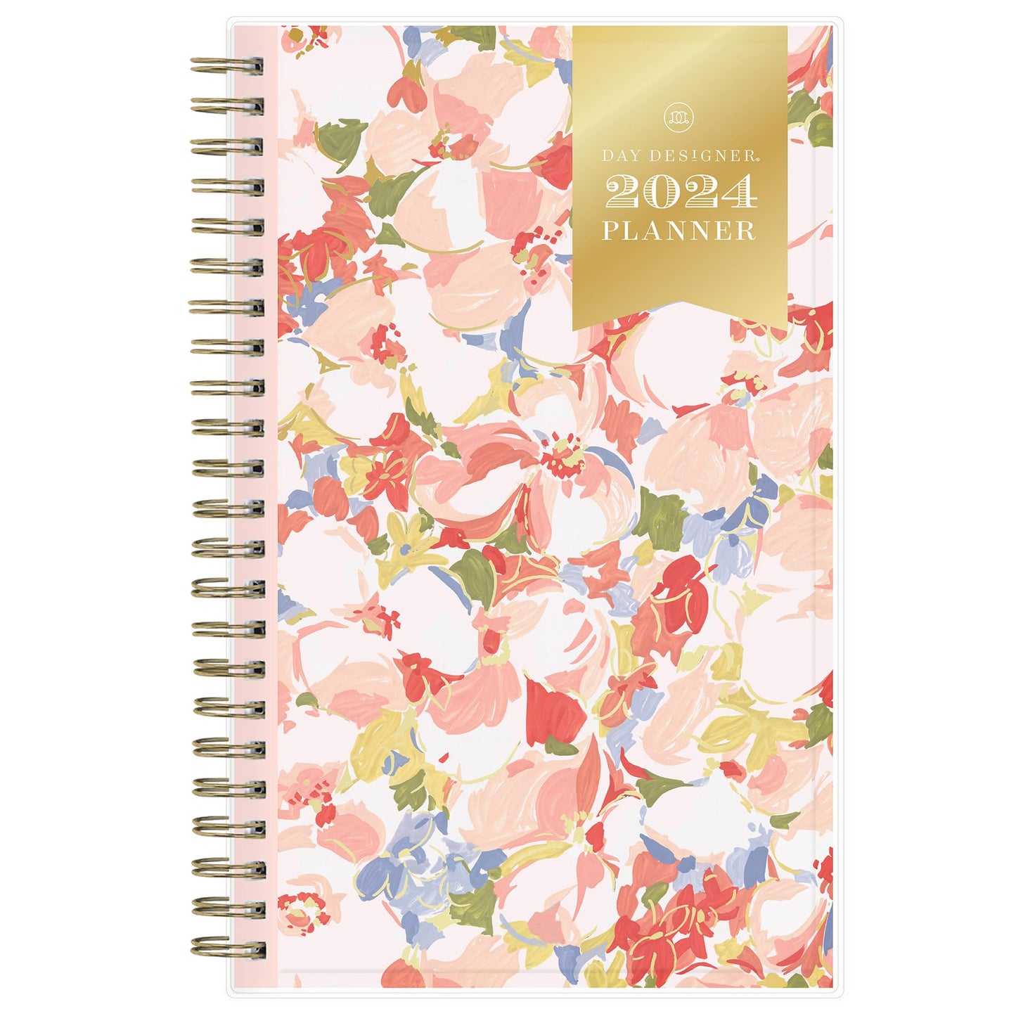 2024 Day Designer Weekly/Monthly Planning Calendar, 5" x 8", Petals, January to December