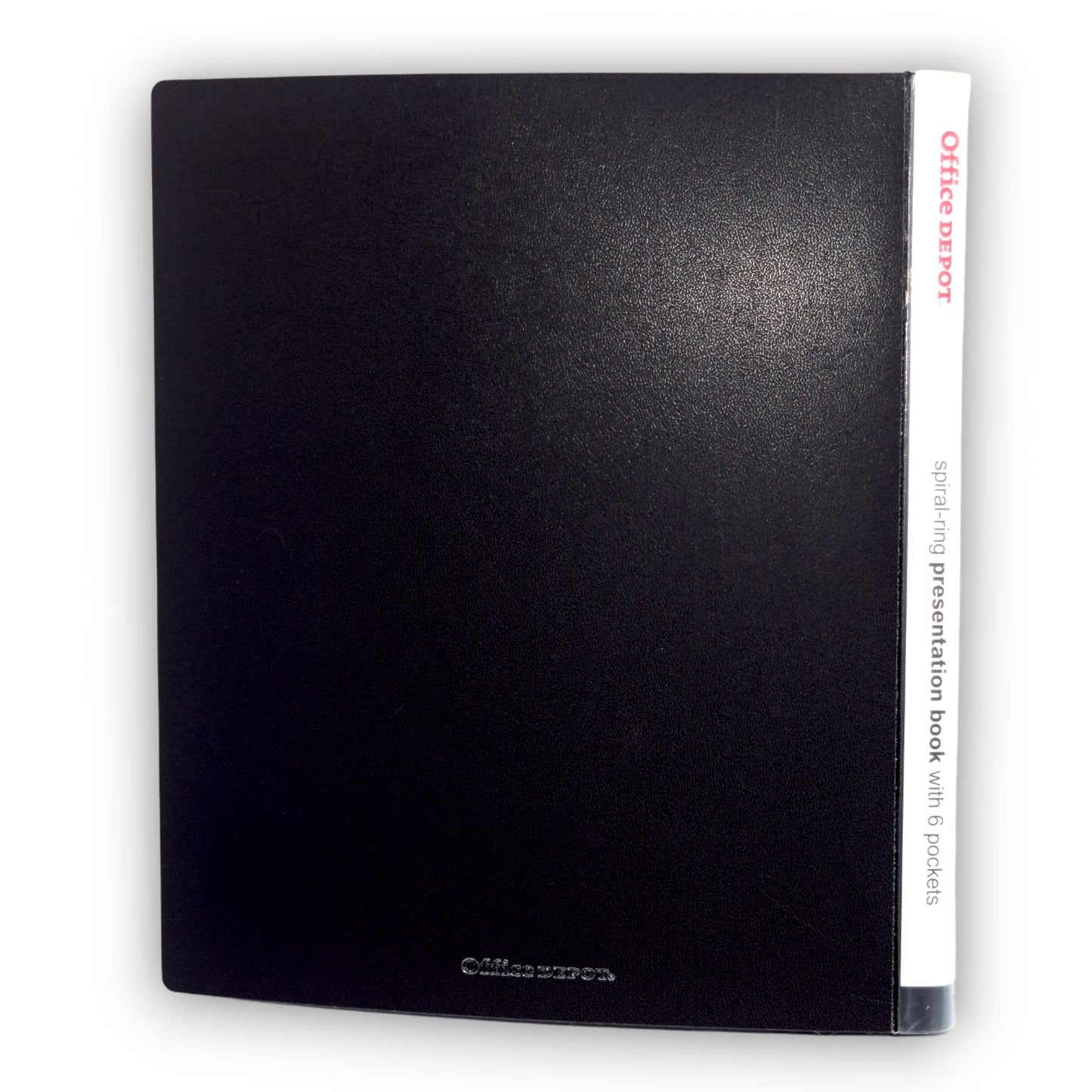 Office Depot Spiral-Ring Presentation Book with 6 Pockets Black