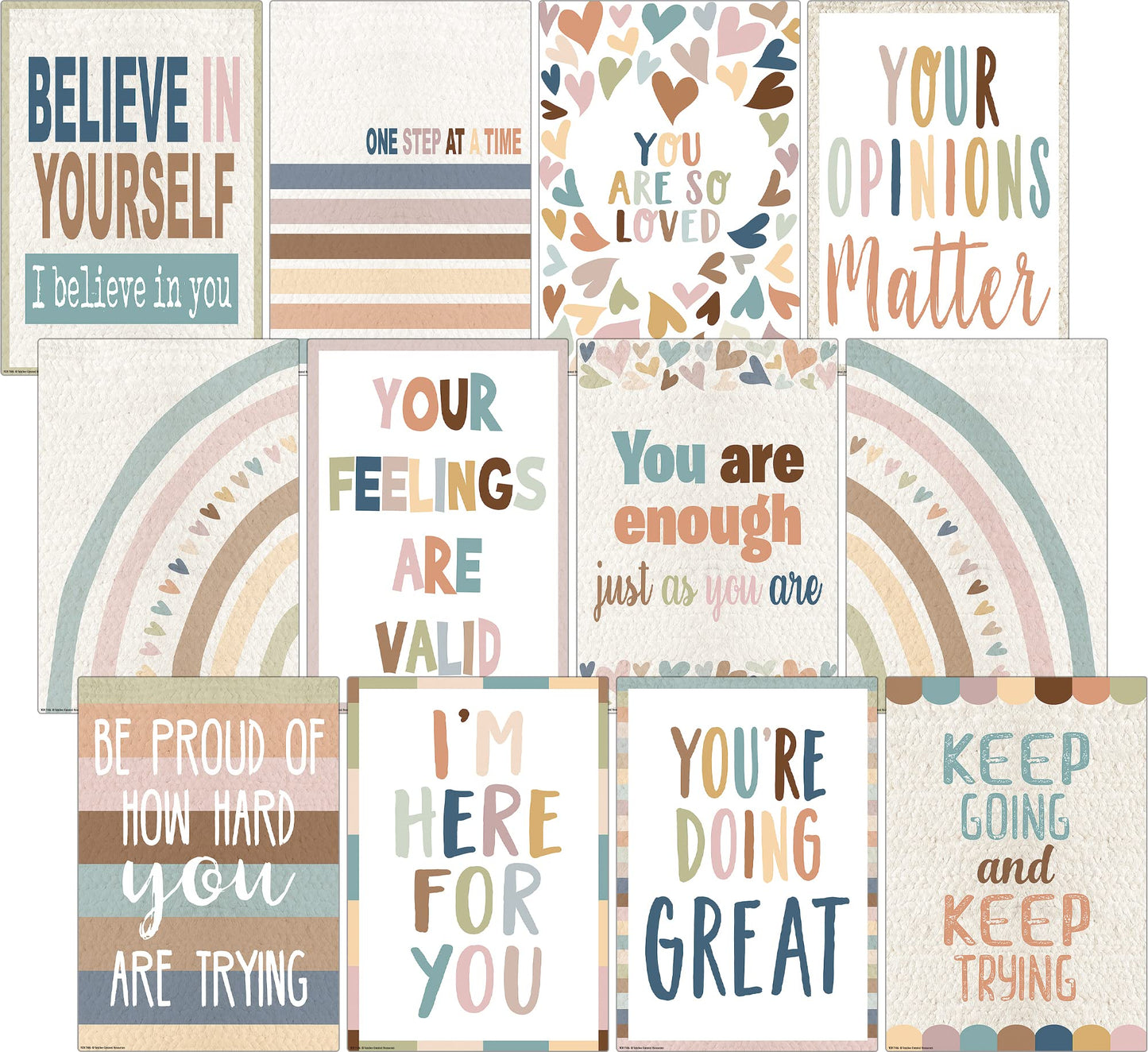 Teacher Created Resources Everyone is Welcome Small Poster Pack (TCR7146), 11.00" x 15.75"