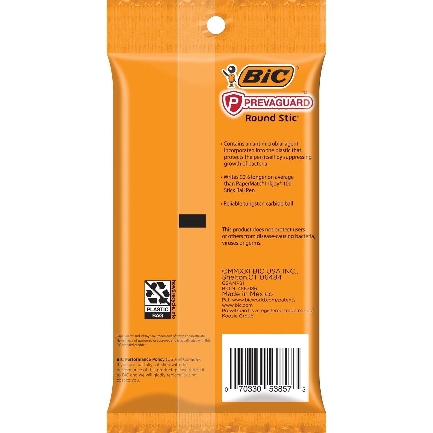 BIC PrevaGuard Round Stic Ballpoint Pen