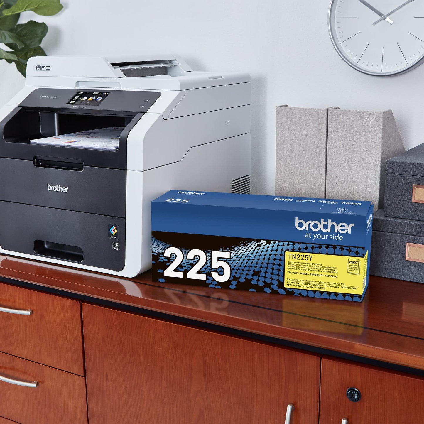 Brother Printer TN225Y High Yield Yellow Toner Cartridge