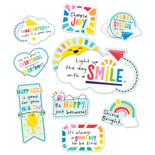 Carson Dellosa Happy Place Motivational Mini Bulletin Board Set (15 pieces)