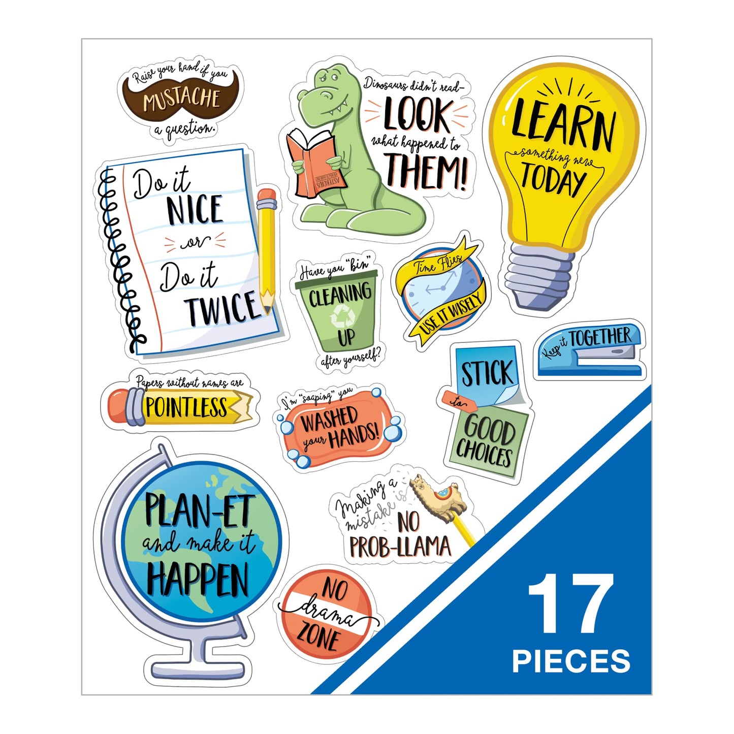 Carson Dellosa Playful Classroom Reminders Mini Bulletin Board�Motivational Reminders and Positive Affirmations, Homeschool and Classroom Decor (17 pc)