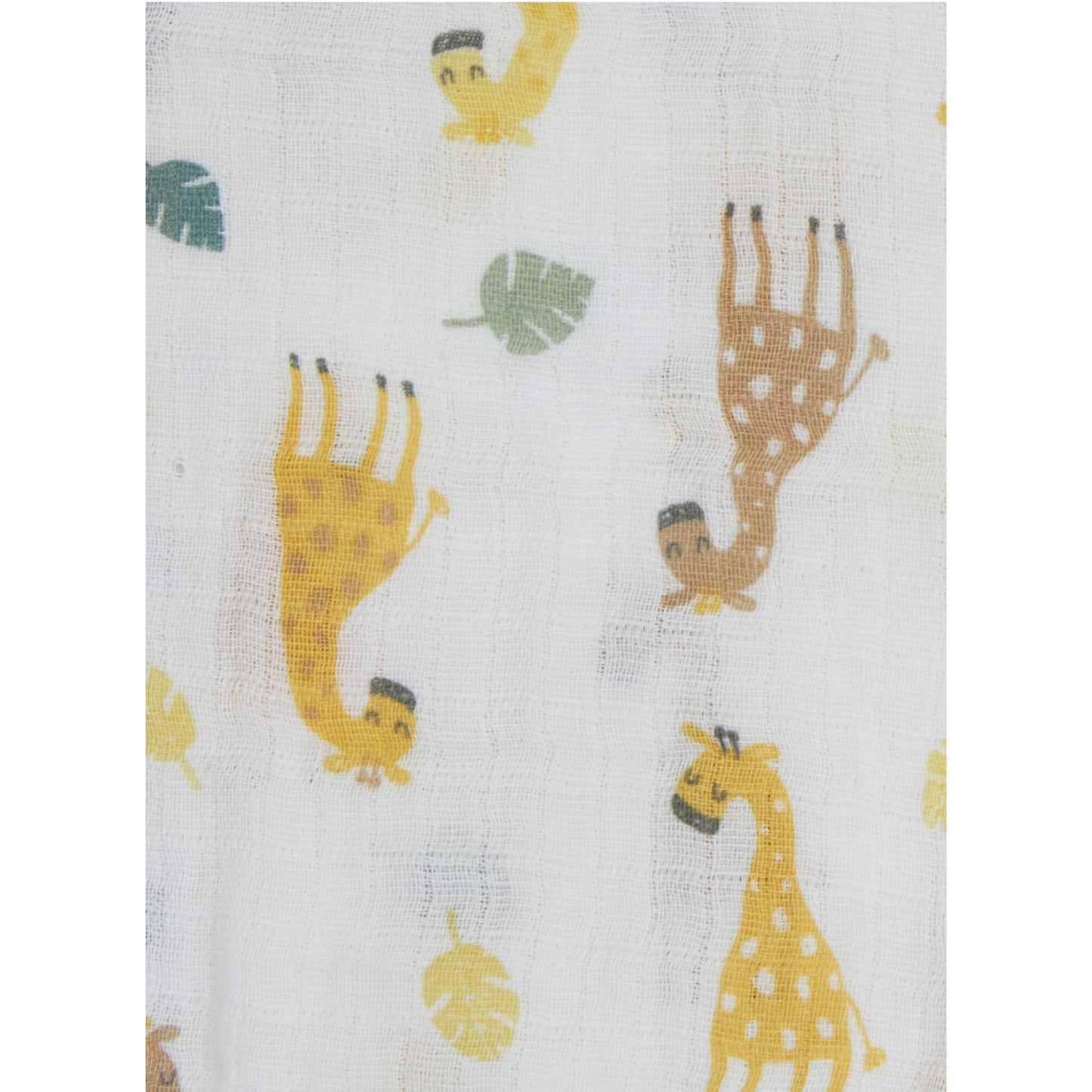 Chick Pea Muslin Baby Blanket for Boy Large 36x40 2pack Safari Animals Green Striped
