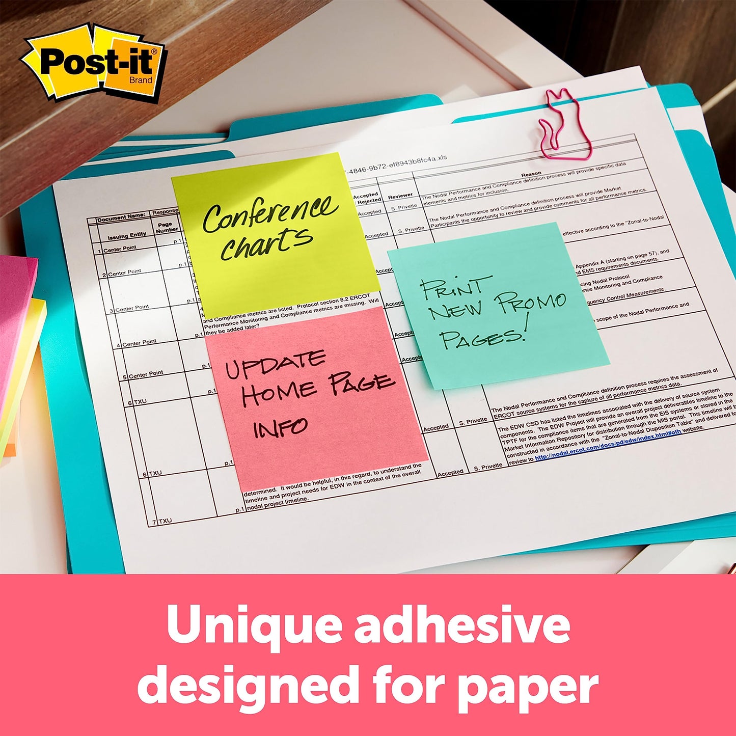 Post-it Notes, 3x3 in, 1 Cube, America's #1 Favorite Sticky Notes, Canary Wave, Clean Removal, Recyclable (2053-AU)