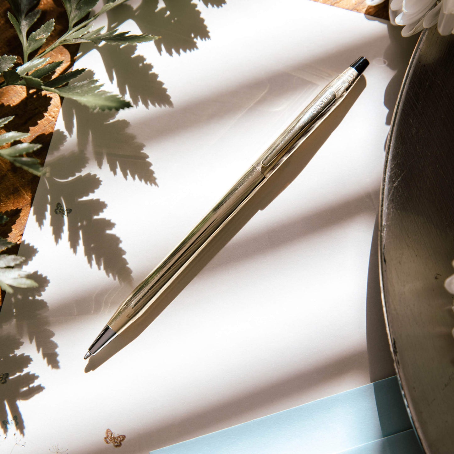 Cross Classic Century Refillable Gel Ink Rollerball Pen, Medium Rollerball, Includes Premium Gift Box - Brushed Chrome