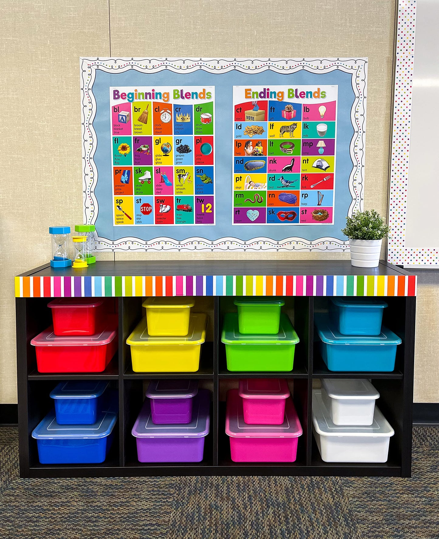 Colorful Stripes Straight Border Trim
