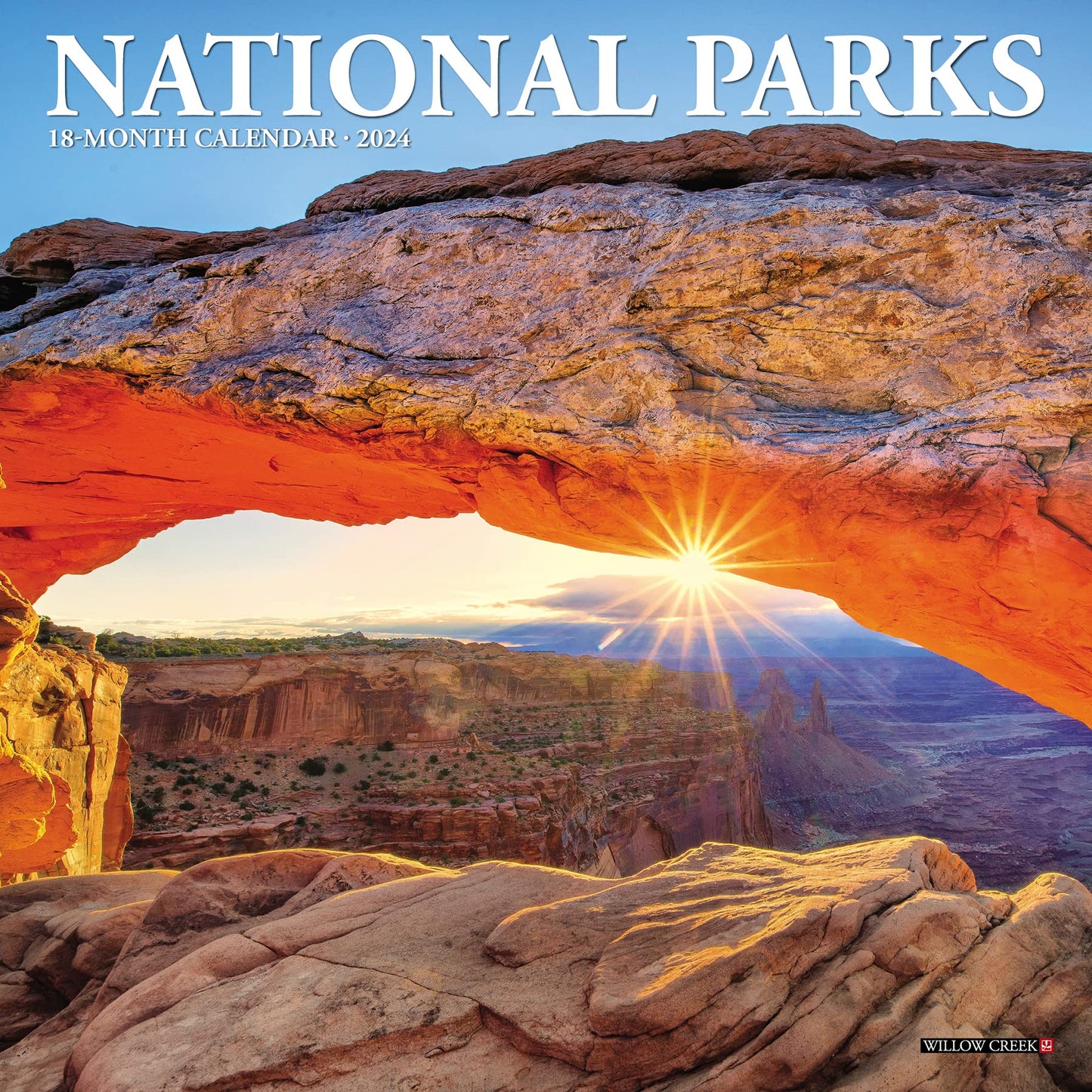 Willow Creek Press National Parks Monthly Mini 2024 Wall Calendar (7" x 7")