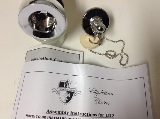 Elizabethan Classics ECLD2CP Pull-Out Lavatory Drain with Chain Stay, Chrome